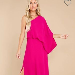 Long pink formal dress
